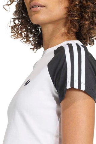 T-shirt tight Adicolor - Blanc