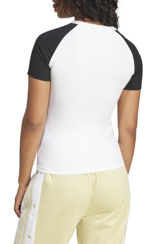 T-shirt slim Adicolor - Blanc
