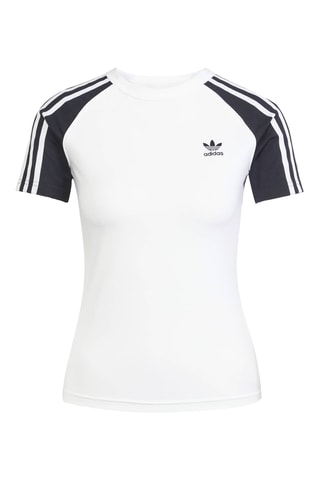 T-shirt slim Adicolor - Blanc