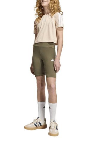 T-shirt slim et cycliste d’entraînement Train Essentials - Beige et kaki