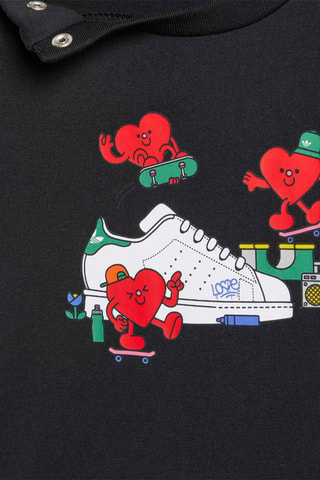 T-shirt regular Graphics - Noir