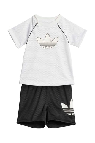 T-shirt et short regular Adicolor - Blanc et noir