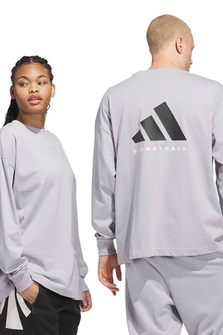 T-shirt loose de basketball - Gris clair