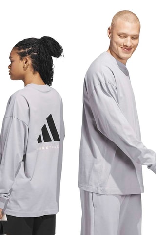 T-shirt loose de basketball - Gris clair