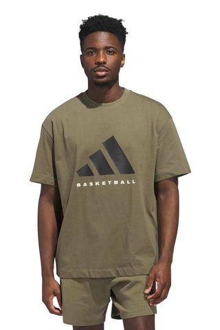 T-shirt loose de basketball - Vert olive