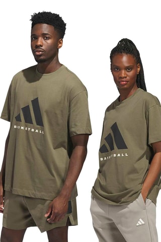 T-shirt loose de basketball - Vert olive
