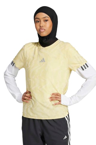 T-shirt regular de running - Jaune