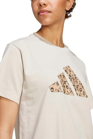 T-shirt regular Animal - Beige