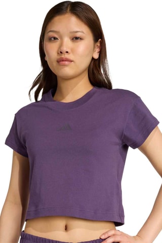 T-shirt cropped slim d’entraînement - Violet