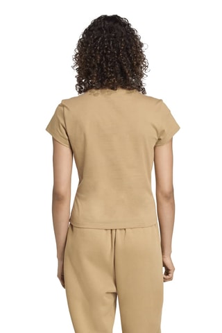 T-shirt slim Essentials- Marron