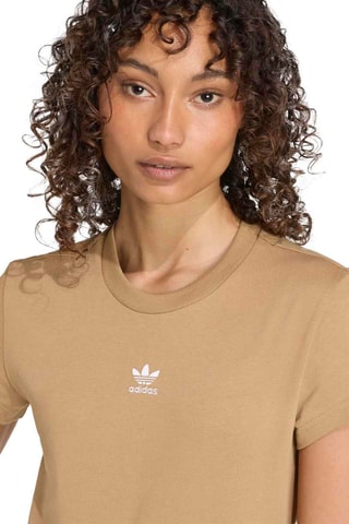 T-shirt slim Essentials- Marron