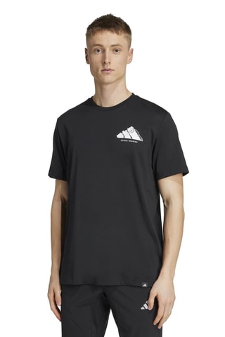 T-shirt loose d’entraînement Vintage - Noir