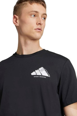 T-shirt loose d’entraînement Vintage - Noir