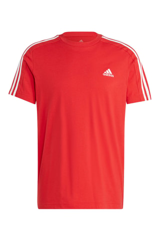 T-shirt regular d’entraînement 3S - Rouge et blanc