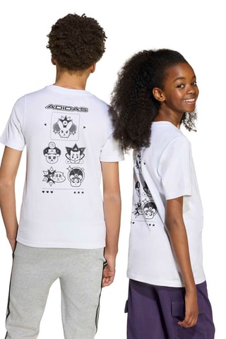 T-shirt regular d’entraînement Anime Pets - Blanc