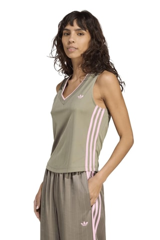 T-shirt slim V-neck - Vert olive