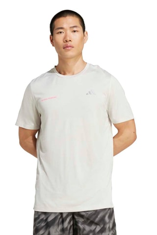 T-shirt regular de running Own The Run Seasonal - Gris clair