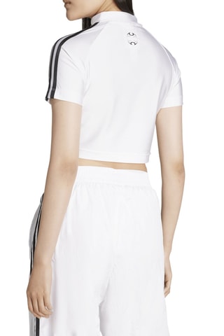 T-shirt cropped Teamgeist Adicolor - Blanc