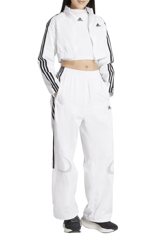 T-shirt cropped Teamgeist Adicolor - Blanc