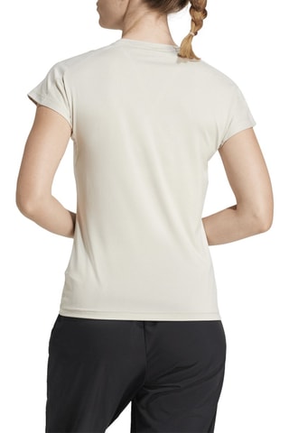 T-shirt slim fit Essentials - Ecru et blanc
