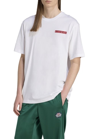 T-shirt loose Graphic - Blanc
