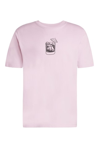 T-shirt regular Lounge Drink - Rose