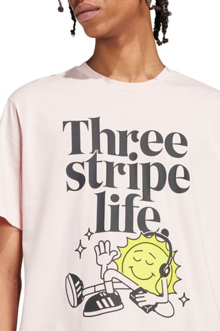 T-shirt regular Positivity - Beige