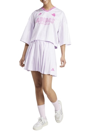 T-shirt de foot ample Tiro - Blanc et rose