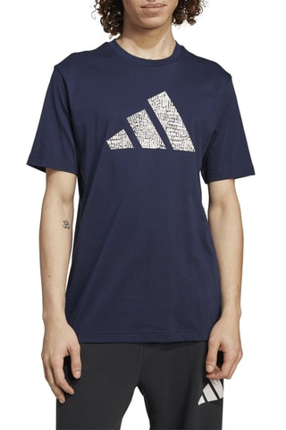 T-shirt regular Codes Animal - Bleu marine