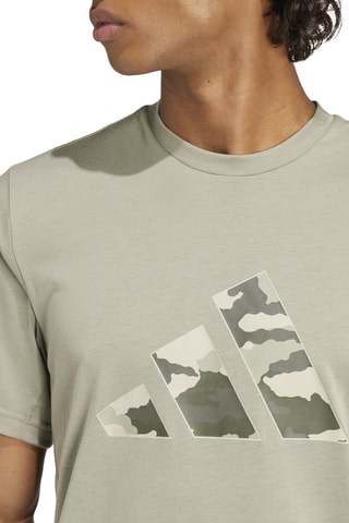 T-shirt regular d’entrainement Essentials Camo - Vert
