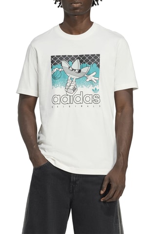 T-shirt regular Treffy Gfx - Ecru