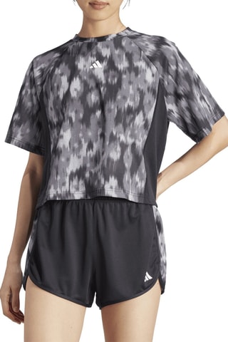 T-shirt slim d’entrainement tie and dye Essentials - Noir