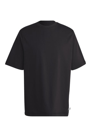T-shirt loose en coton biologique Lounge - Noir