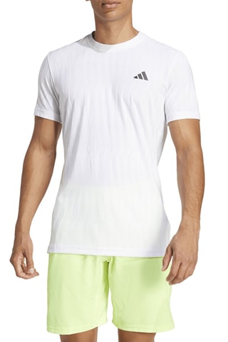 T-shirt slim de tennis Adicolor - Blanc