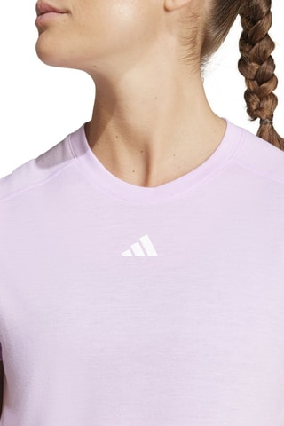 T-shirt regular Essentials - Mauve et blanc