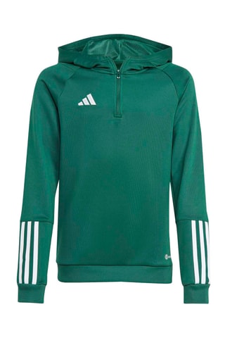 Sweat de football à capuche Tiro23 - Vert foncé