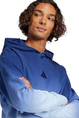 Sweat à capuche dip and dye - Bleu