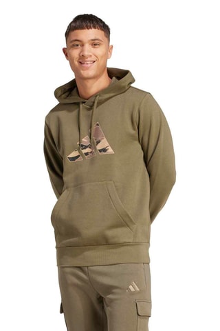 Sweat à capuche Camo - Vert olive