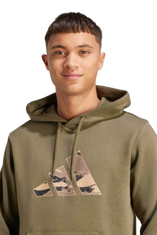 Sweat à capuche Camo - Vert olive