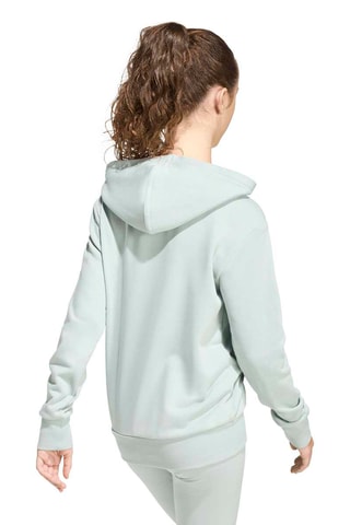 Sweat à capuche Glam - Vert d’eau et blanc