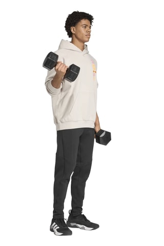 Sweat oversize d’entraînement à capuche - Beige