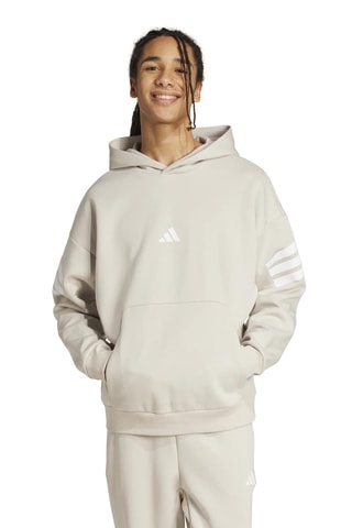 Sweat d’entraînement à capuche Future Icons Three Stripes - Beige