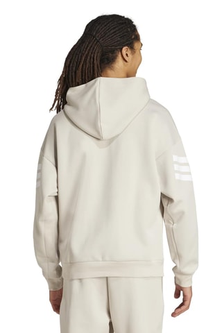 Sweat d’entraînement à capuche Future Icons Three Stripes - Beige