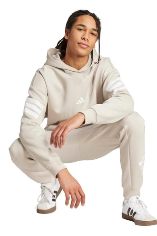 Sweat d’entraînement à capuche Future Icons Three Stripes - Beige