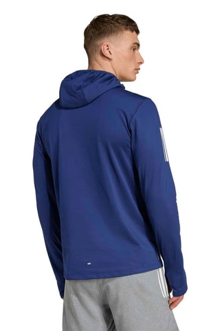 Sweat de running à capuche - Bleu marine