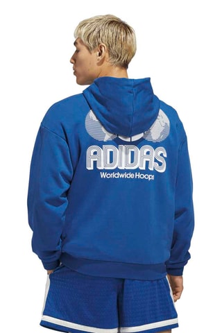 Sweat à capuche de basketball World Wide Hoops - Bleu roi