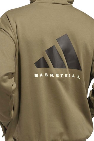 Sweat polaire de basketball à capuche - Kaki
