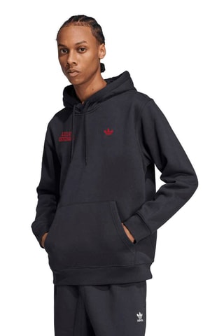 Sweat à capuche Retro Wording - Noir