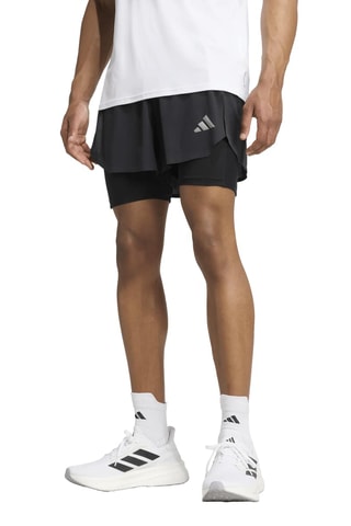 Short regular de running Adi365 - Noir