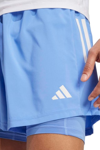 Short de running 2-en-1 taille haute Own the Run - Ciel
